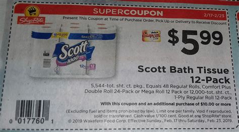 Printable Coupons For Scott Toilet Tissue