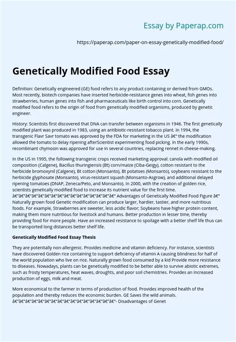 Genetically Modified Foods Are Safe For Consumption